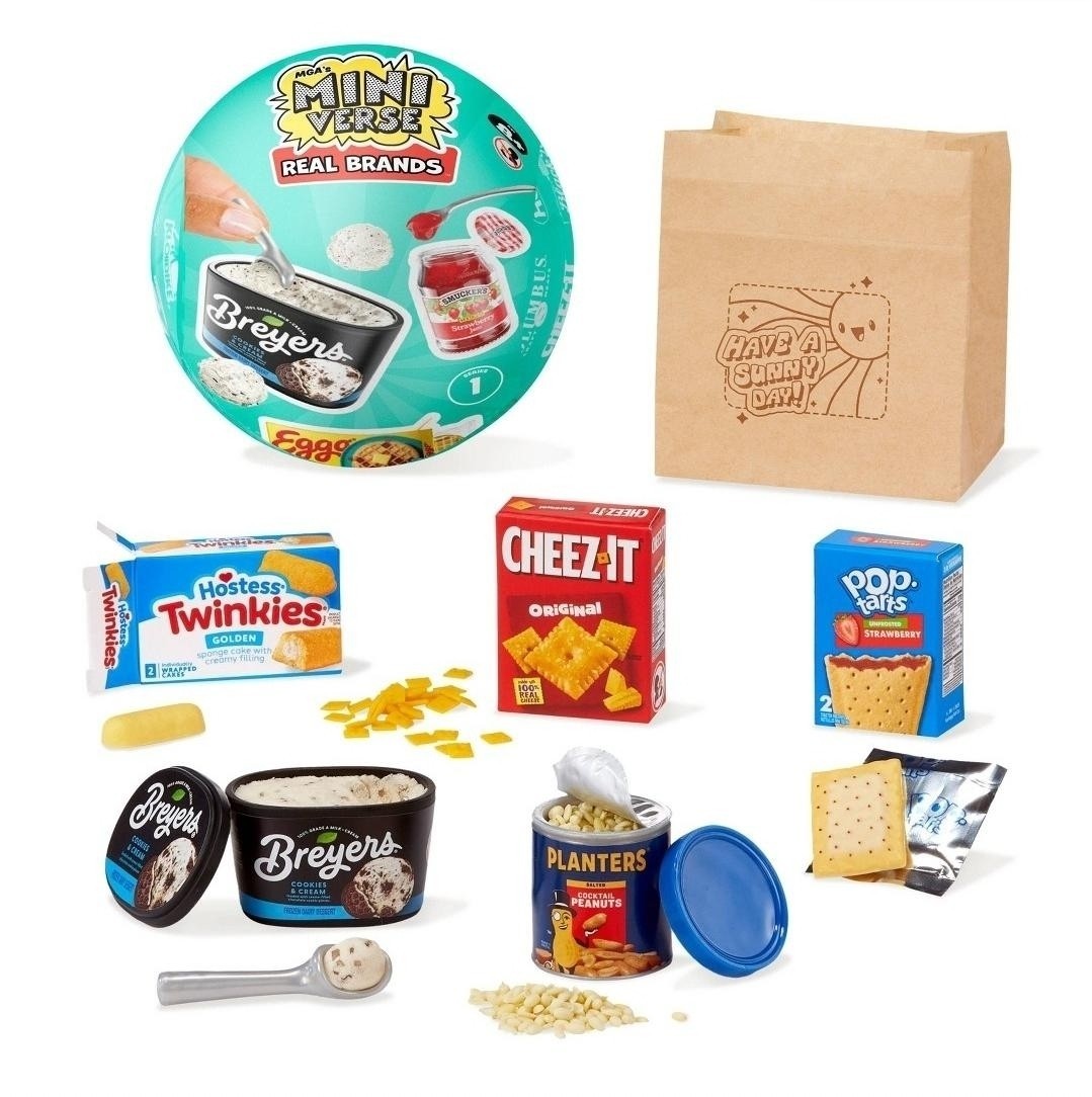 HUGE S👉 ZURU Mini Brands Real Brands Mini Toy Collectible Food Household Series