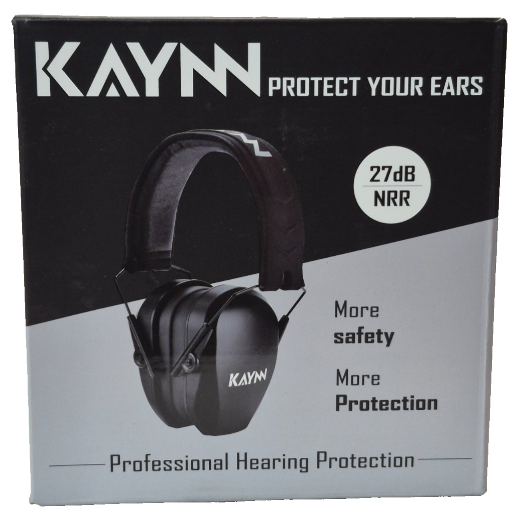 KAYNN 018 Shooting Range Ear Protection NRR 27dB Noise Reduction Shoot Earmuffs