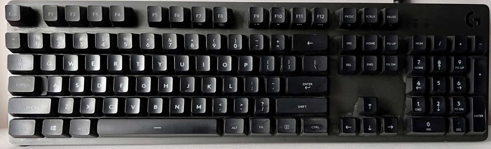 Logitech G413 CARBON RGB GAMING KEYBOARD REPLACEMENT KEYCAPS KEYS (Y-U0032)
