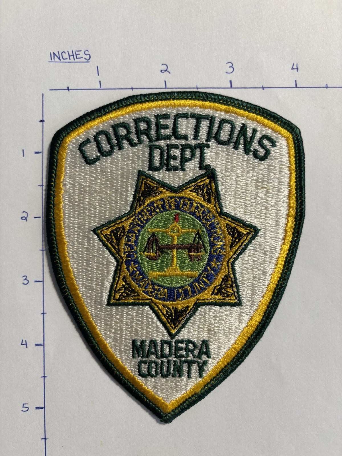 MADERA COUNTY, CA Department of Corrections Patch