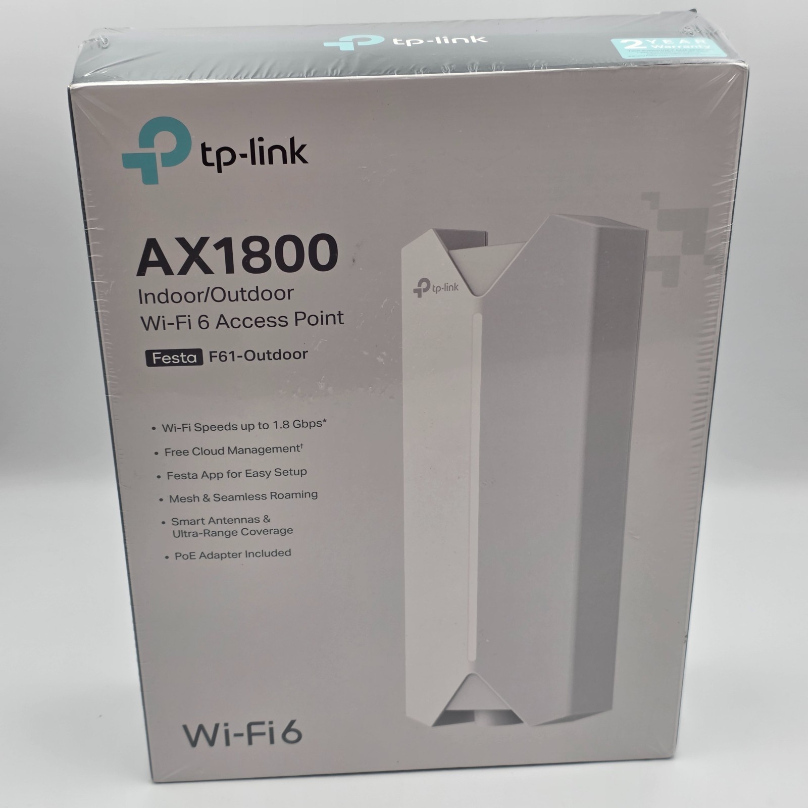 TP-Link Dual Band Festa F61-Outdoor AX1800 Indoor/Outdoor WiFi 6 Access Point