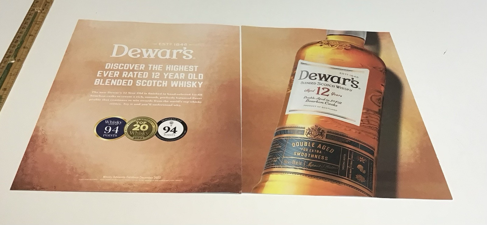 Dewar's Blended Scotch Whisky Magazine Print Ad The Dewar Aged 12 Years Ad#5313