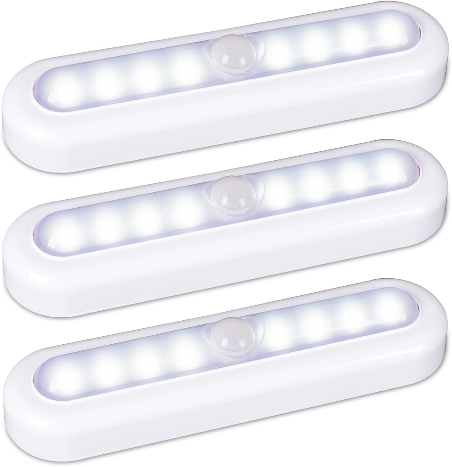 3 Pack 7in Motion Sensor LED Lights Battery Operated Closet Cabinet