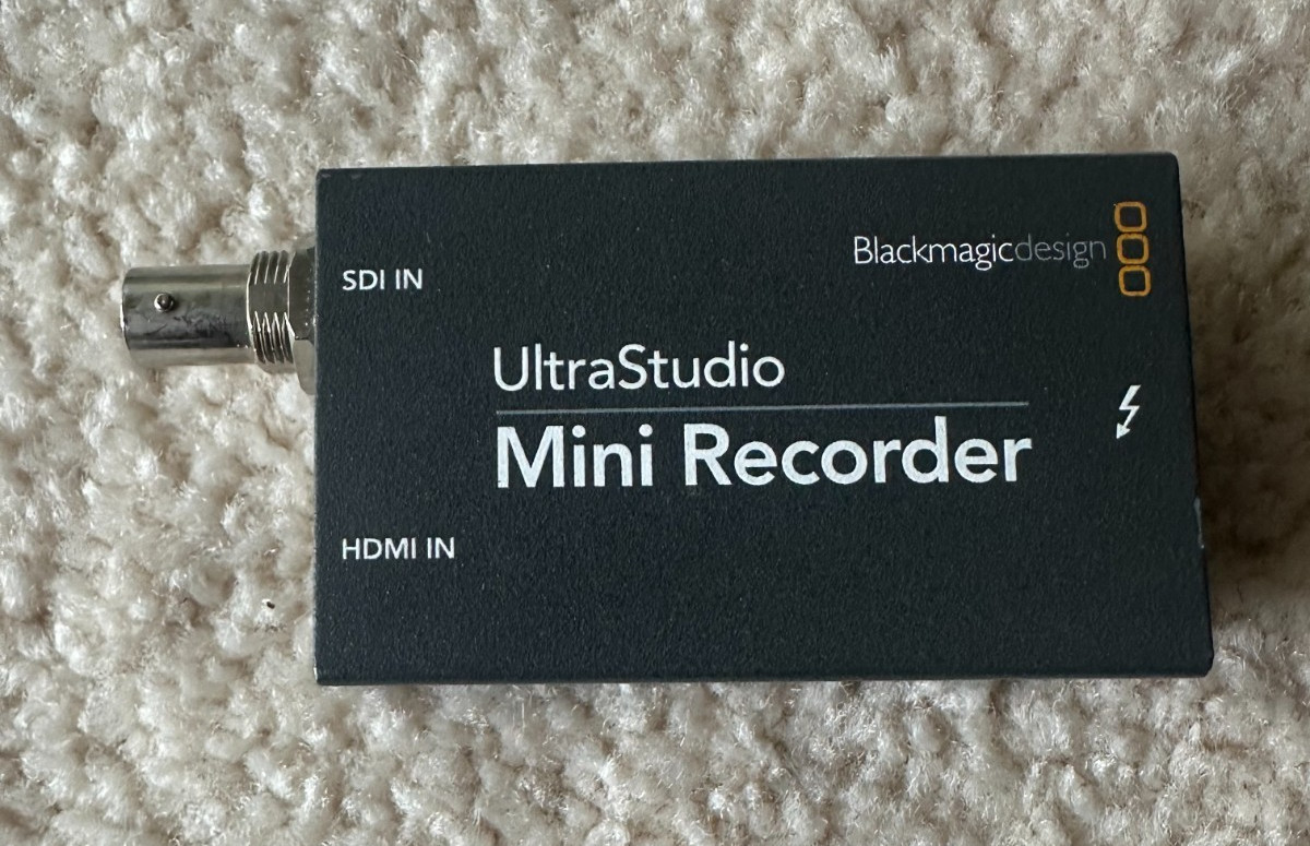 Blackmagic Design UltraStudio Mini Recorder Thunderbolt HDMI SDI Capture Card