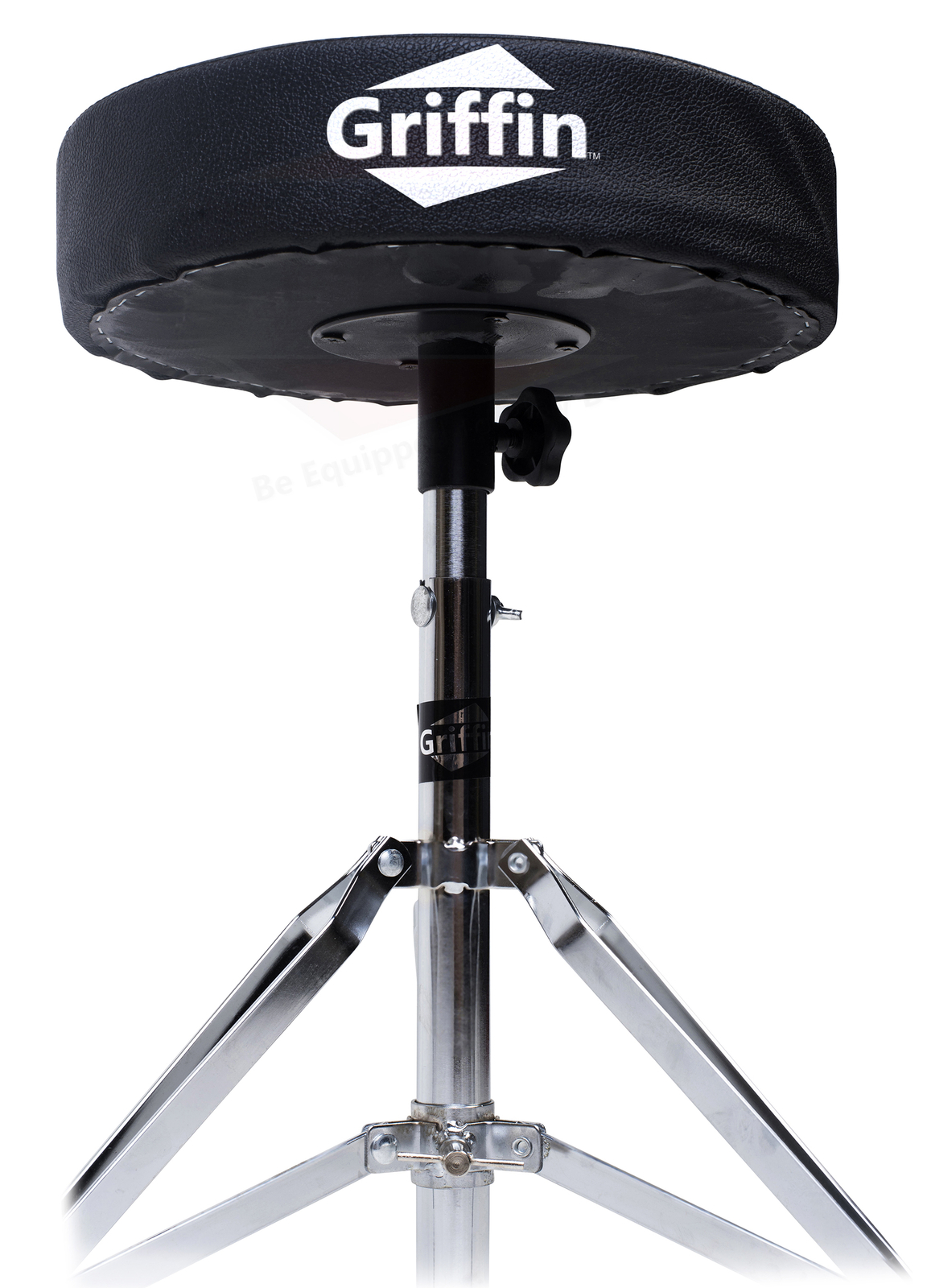 GRIFFIN 3-PACK Drum Throne, Snare Stand & Cymbal Stand Percussion BUNDLE Mount