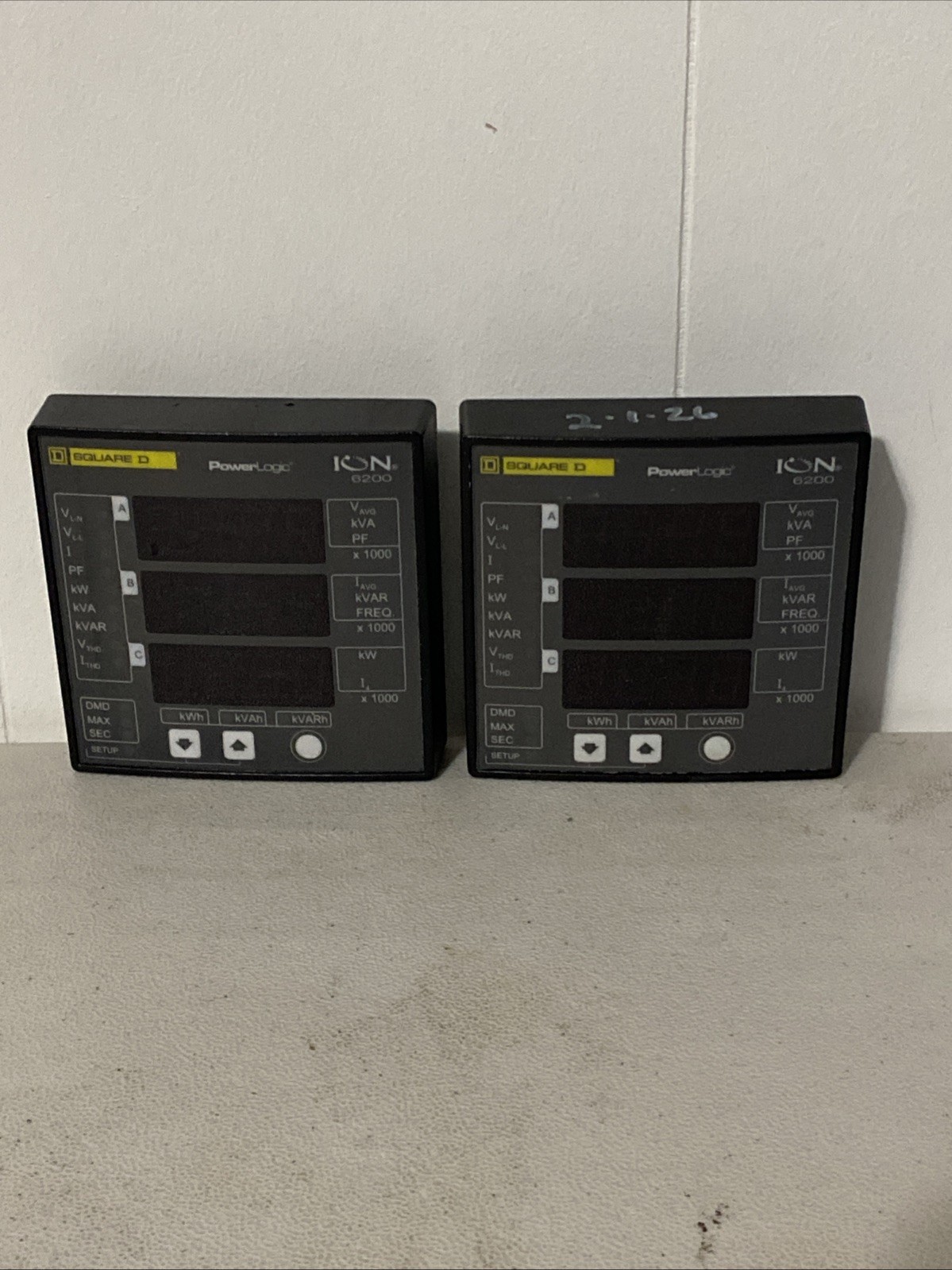 SQUARE D 6200R POWERLOGIC DIGITAL PANEL MODULE