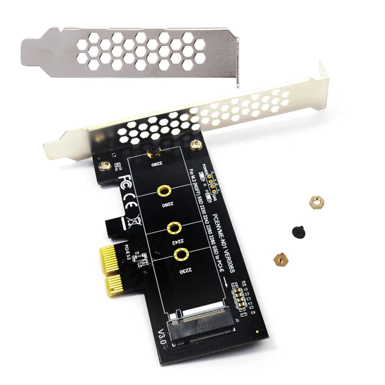 PCI-Express 1X to M.2 NGFF Adapter Card PCIE 3.0 X1 to NVME SSD M2 for INTEL