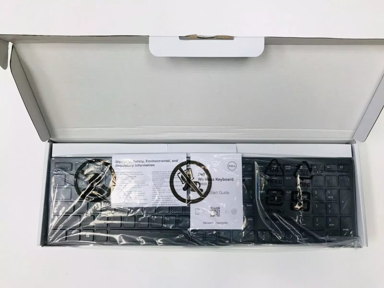 NEW GENUINE Dell Black Slim Wireless keyboard KB500 103H5 - FREE SHIPPING