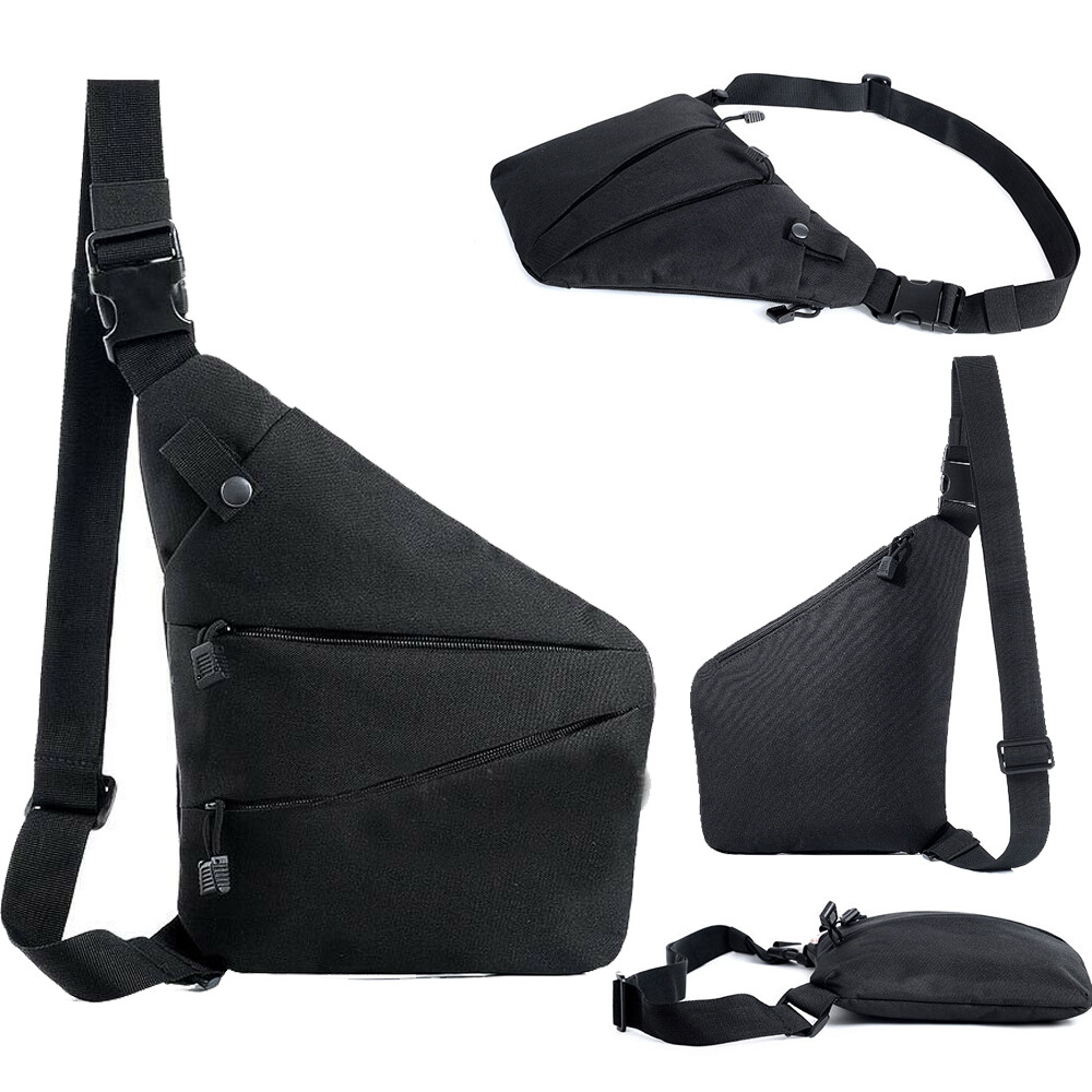 Concealed Tactical Storage Gun Pistol Bags Holster Anti-theft Left Shoulder Pack