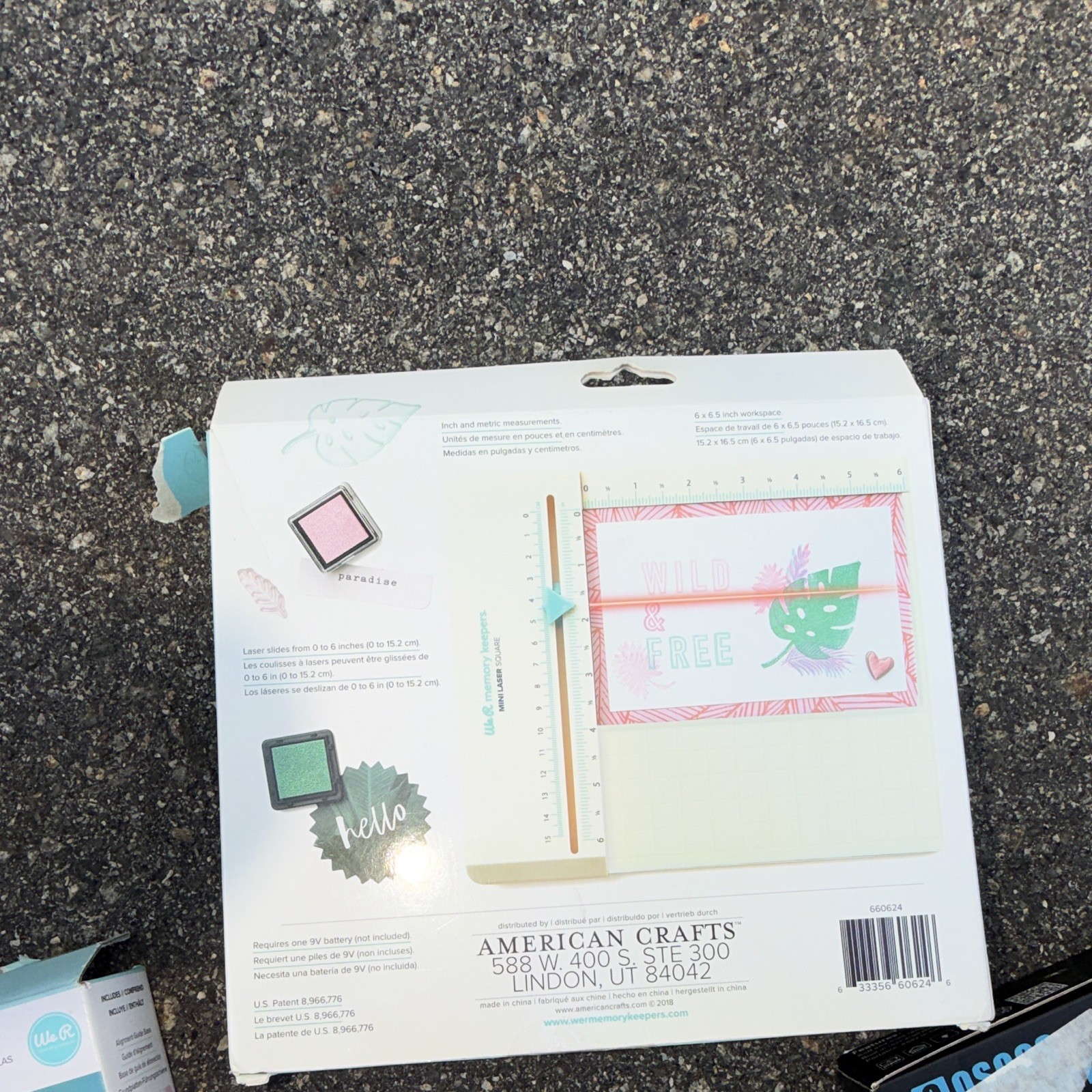 We R Memory Keepers Word Stamp Board Lowercase Font Scrapbooking Tool 660624