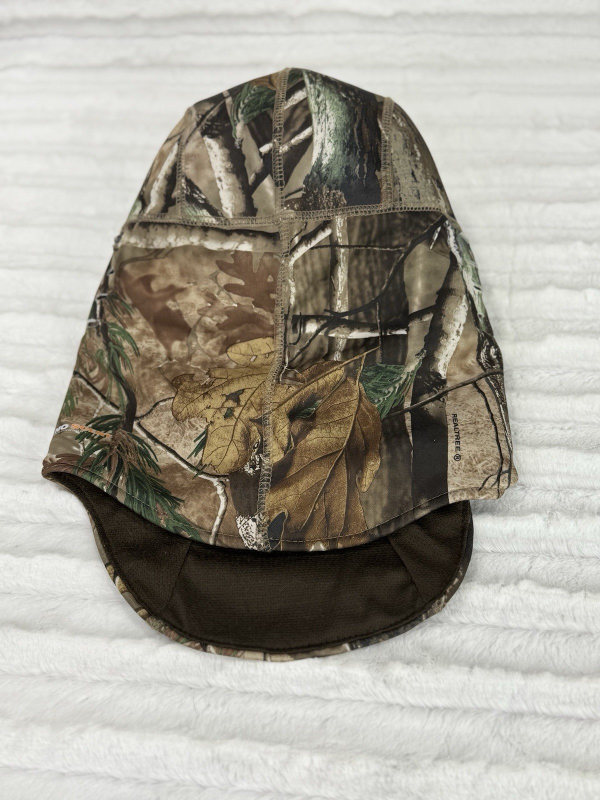 Field And Stream No Scent Camouflage Hunting Mask Hood Polyester Spandex EUC￼