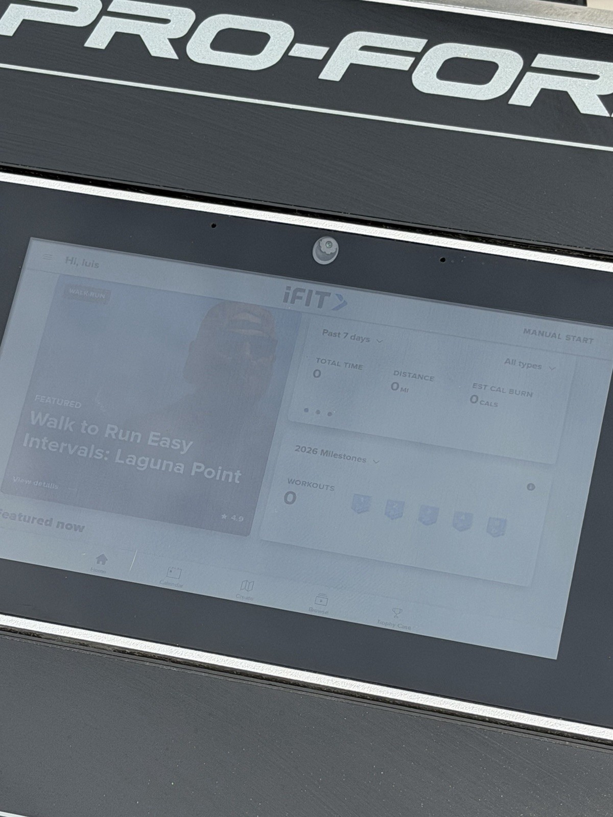 ProForm Pro 2000 Electric Treadmill Touchscreen Bluetooth iFit 50 Programs
