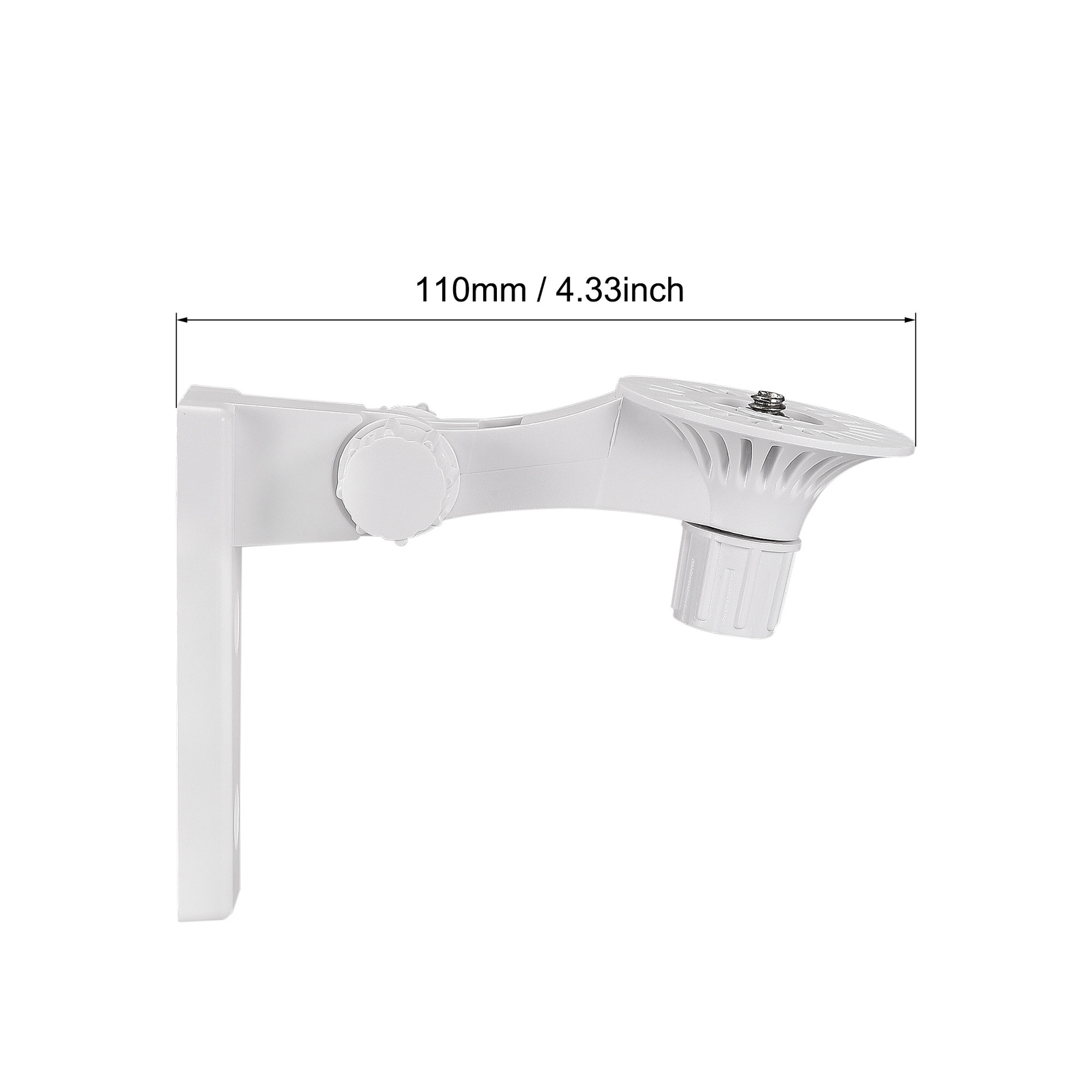 Adjustable Security Camera Bracket, Plastic Wall Mount CCTV Stand, White 3pcs