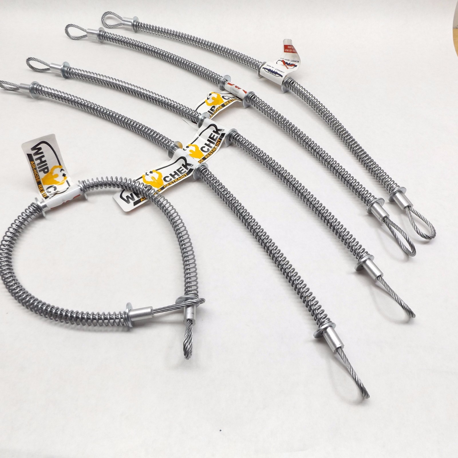 Lot of 5 – Whip Chek WB1 Hose to Hose 1/8″ Cable for 1/2 to 1-1/2″ Hose