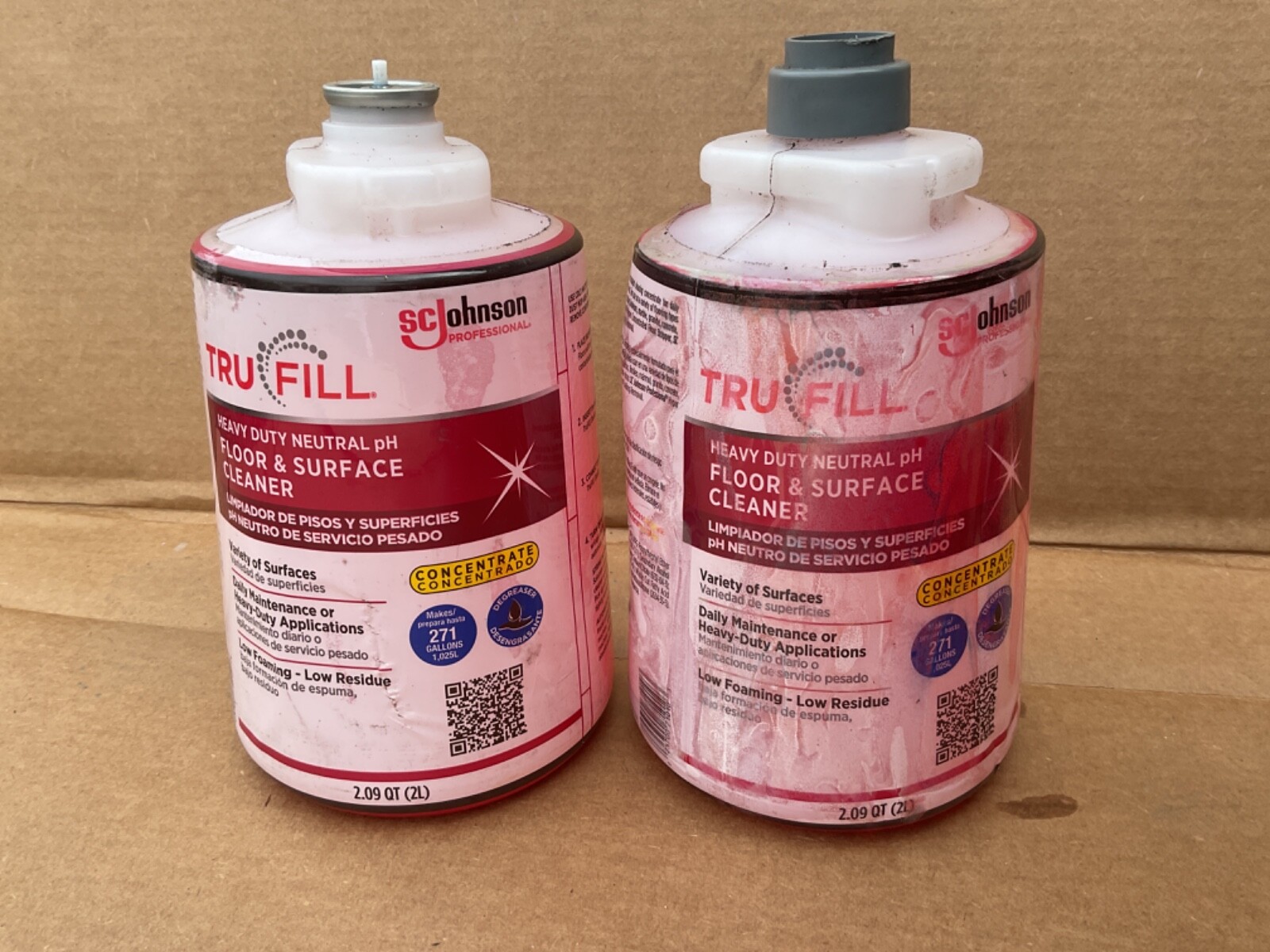 SC Johnson Professional TruFill Heavy Duty Neutral Floor Cleaner 2 cartridges