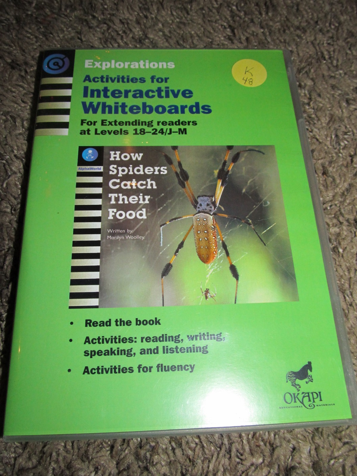 Explorations Activities Interactive Whiteboards CD-Rom How Spiders Catch Food
