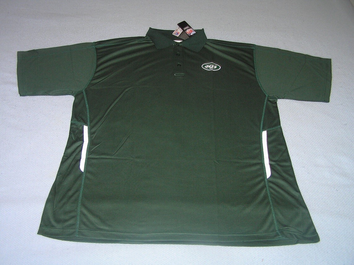 New York Jets Green Field Classic II Polo Golf Shirt sz 2XLT (2XL TALL) (2XT)