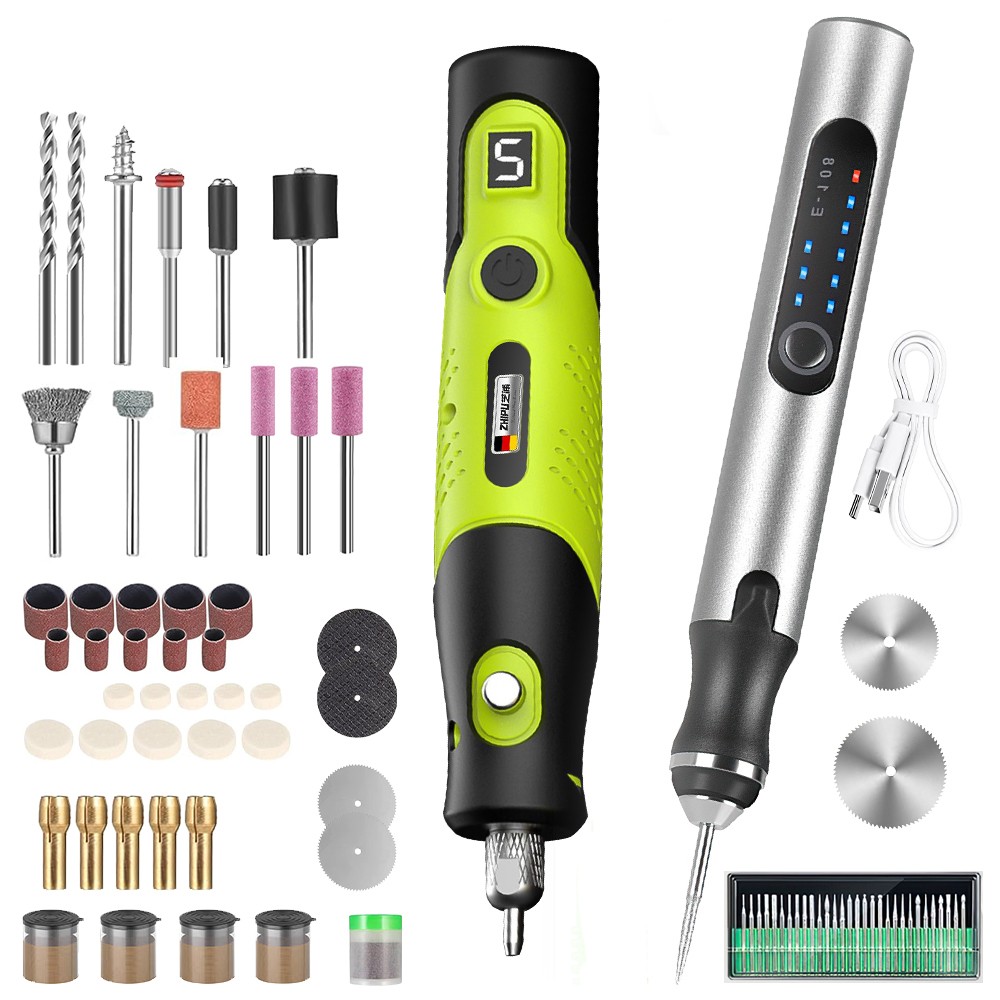 231pcs Electric Mini Drill Pen Cordless Grinder Engraving DIY Rotary Compact Set