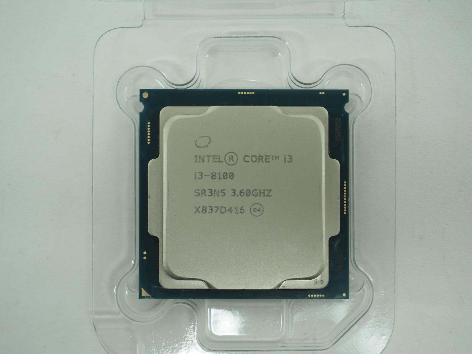 INTEL CORE I3-8100 3.60GHz FCLGA1151 CPU Processor