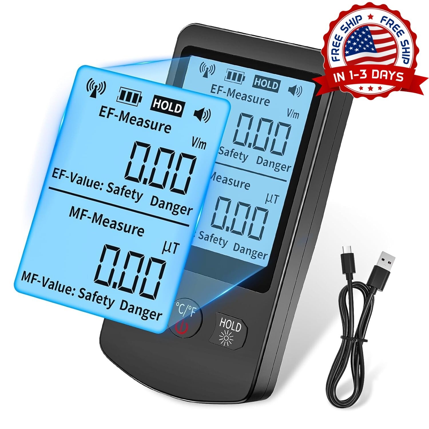 Medidor EMF, Detector De Radiación De Campo Electromagnético Digital Neuvo US