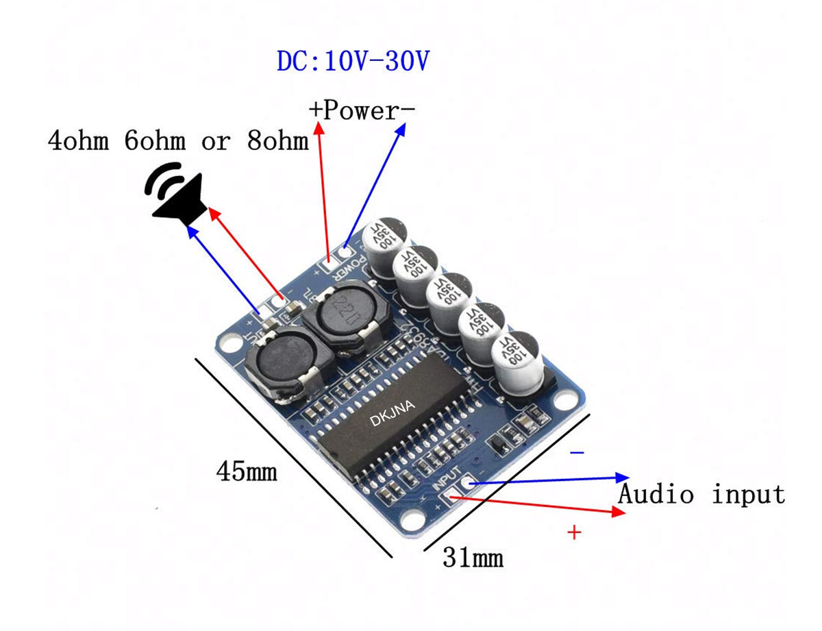 TDA8932 35W Mono Digital Amplifier Board | Class-D Audio Amp Module | Low Power