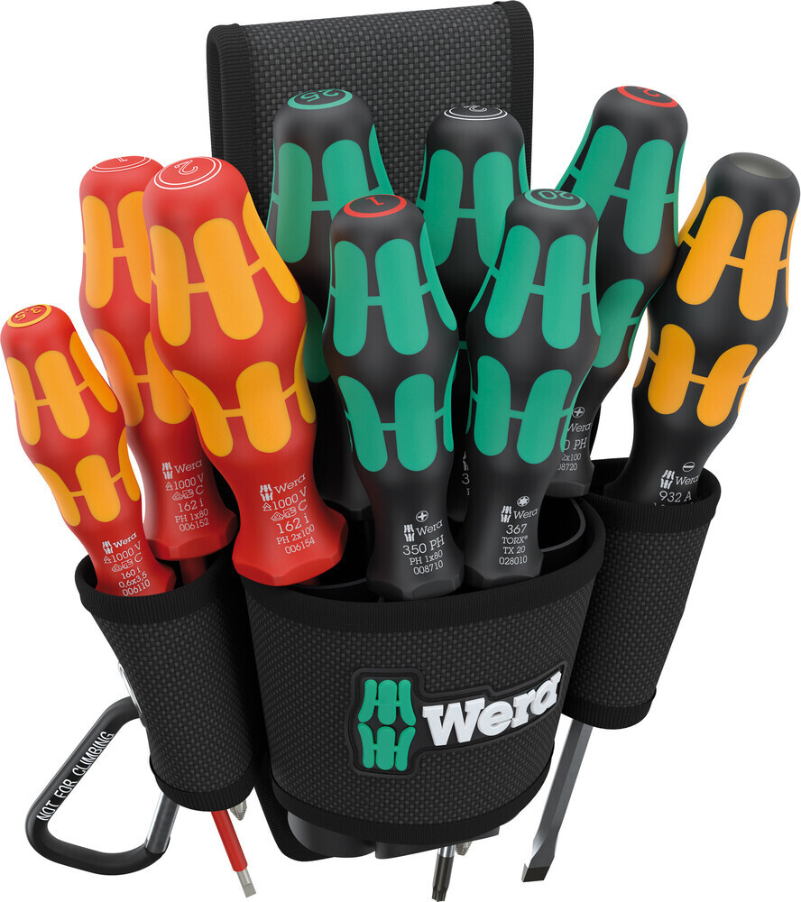 Wera 136032, 9620 Belt Holster Set 1, 10 Pieces