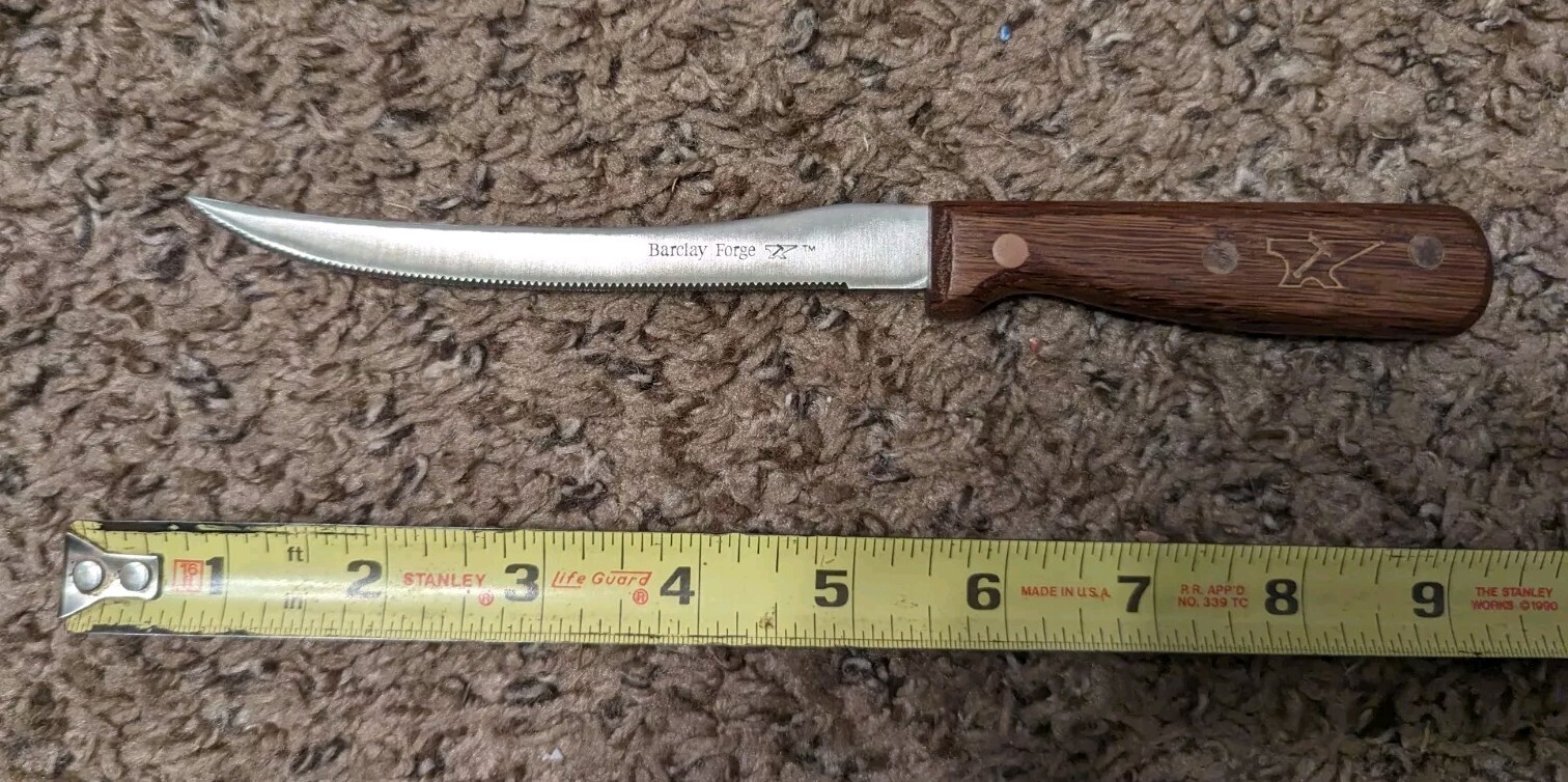 NOS Barclay Forge 5” Stainless Steel Fruit Vegetable Knife Extra Thin Blade