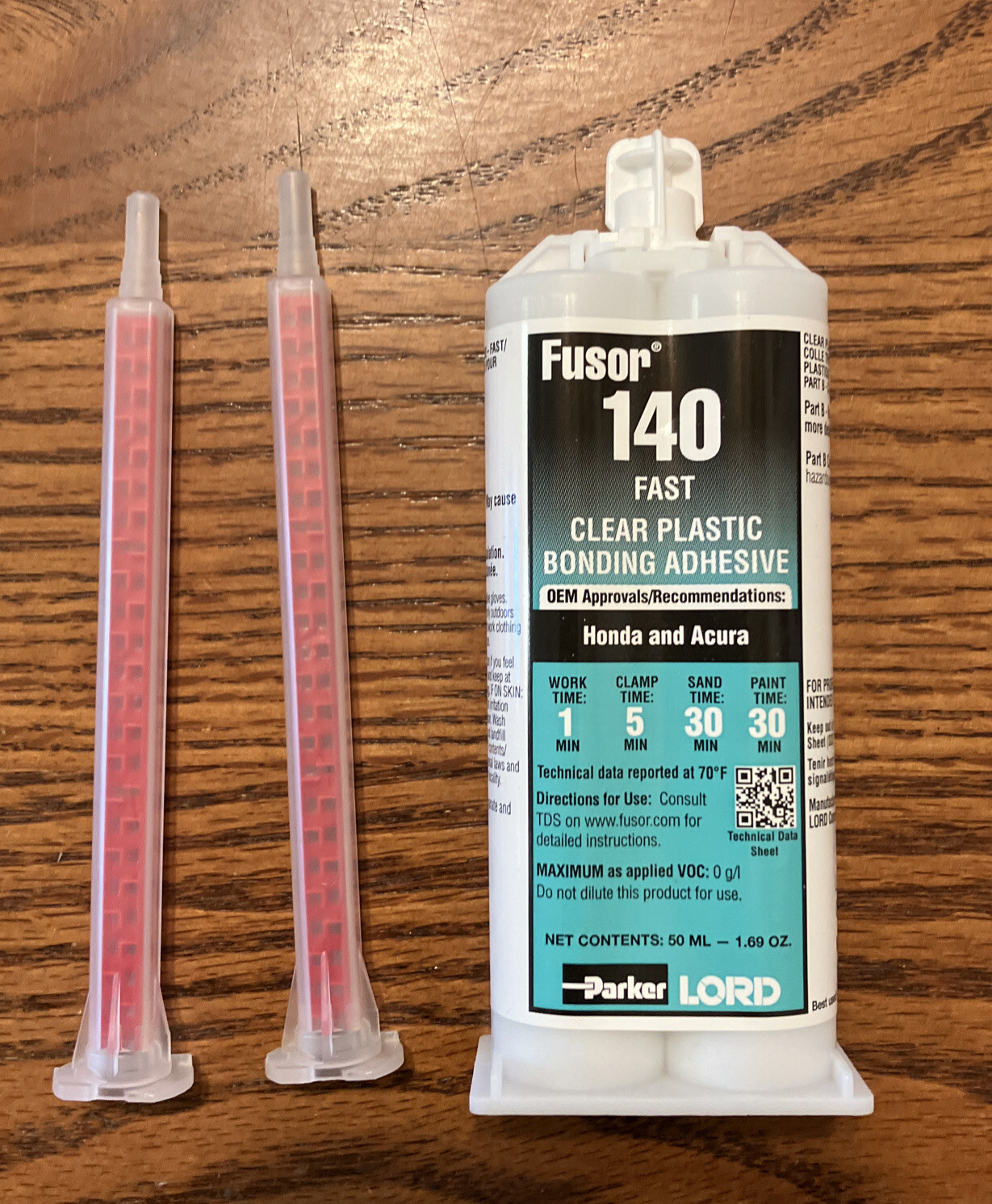 Clear Plastic Structural  Adhesive (Fast-Set), 1.69 oz. FUSOR-140 (Honda/Acura)