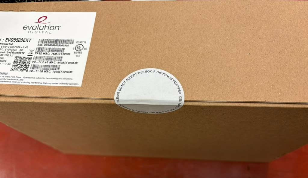 Evolution Digital EVO 5500 EXT Wifi Extender, NEW SEALED EVO5500EXT