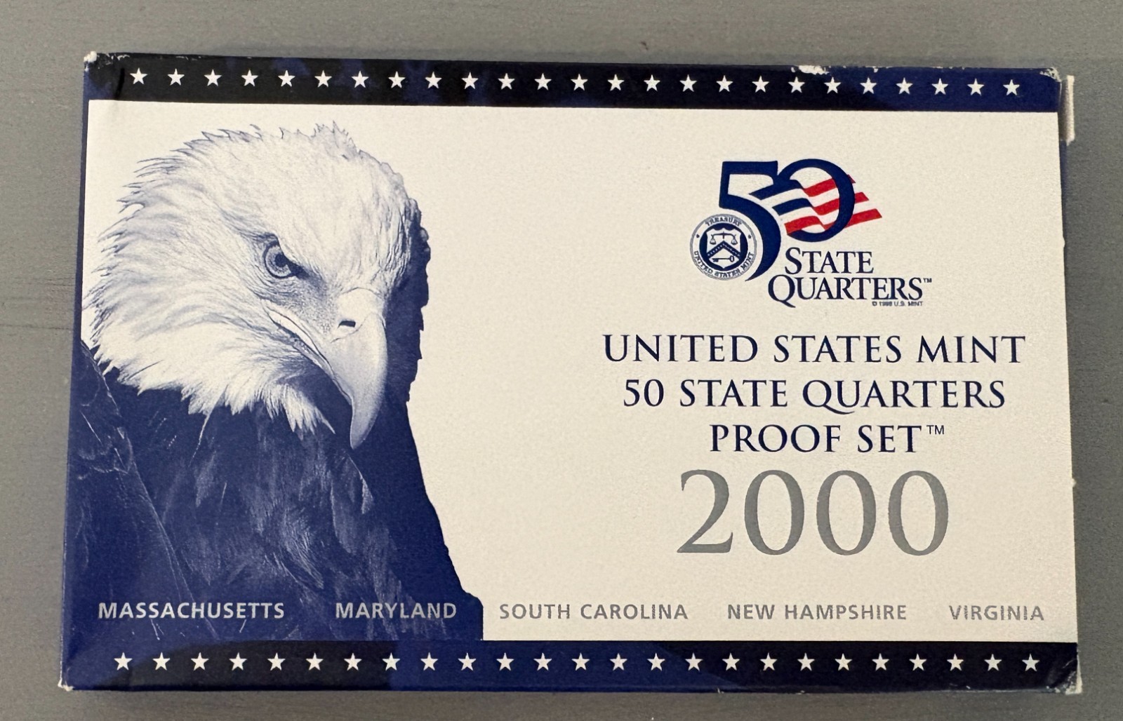 UNITED STATES MINT 50 STATE QUARTERS PROOF SET 2000