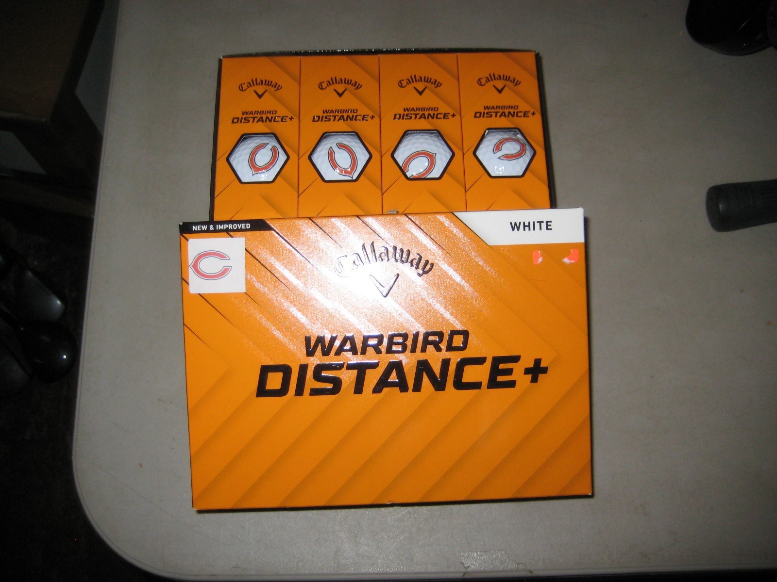 1 dozen BRAND NEW  Callaway Warbird  White Golf Balls  Chicago Bears