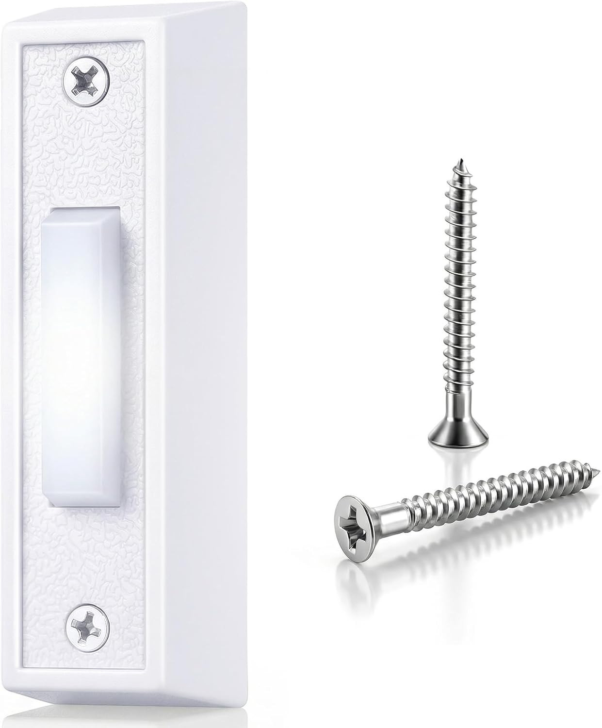 Lighted Doorbell Button, Wall Mounted Doorbell Switch with LED Light, Garage Doo