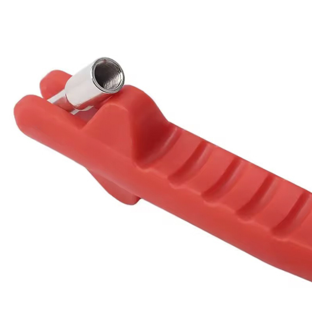 Red Tire Valve Puller For Leverage Against Wheel Rim Application Plastic&Metal