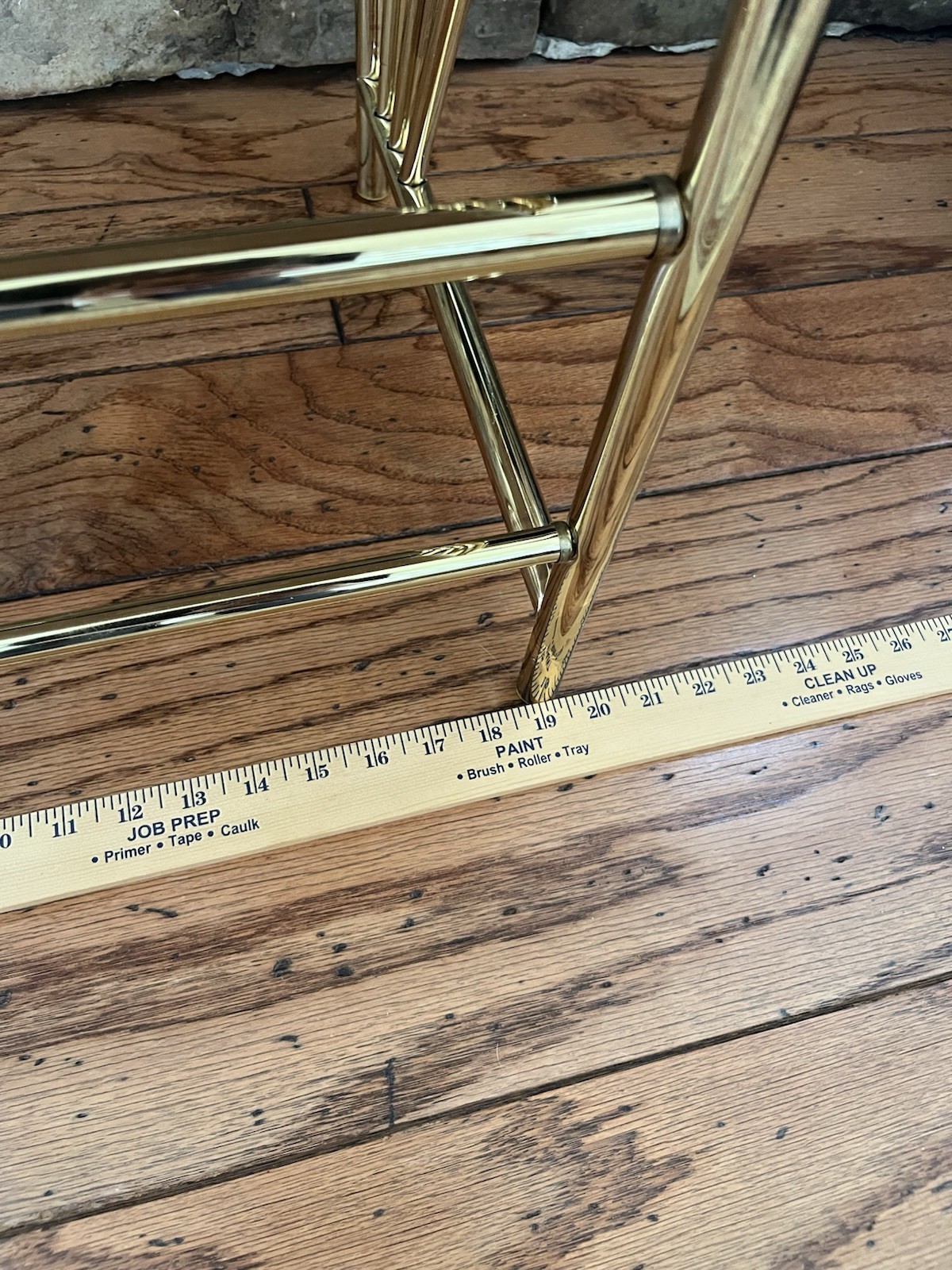 Vintage Brass Plated Rosalco Commodore Vanity Accent Bench MCM 20" W 1970's