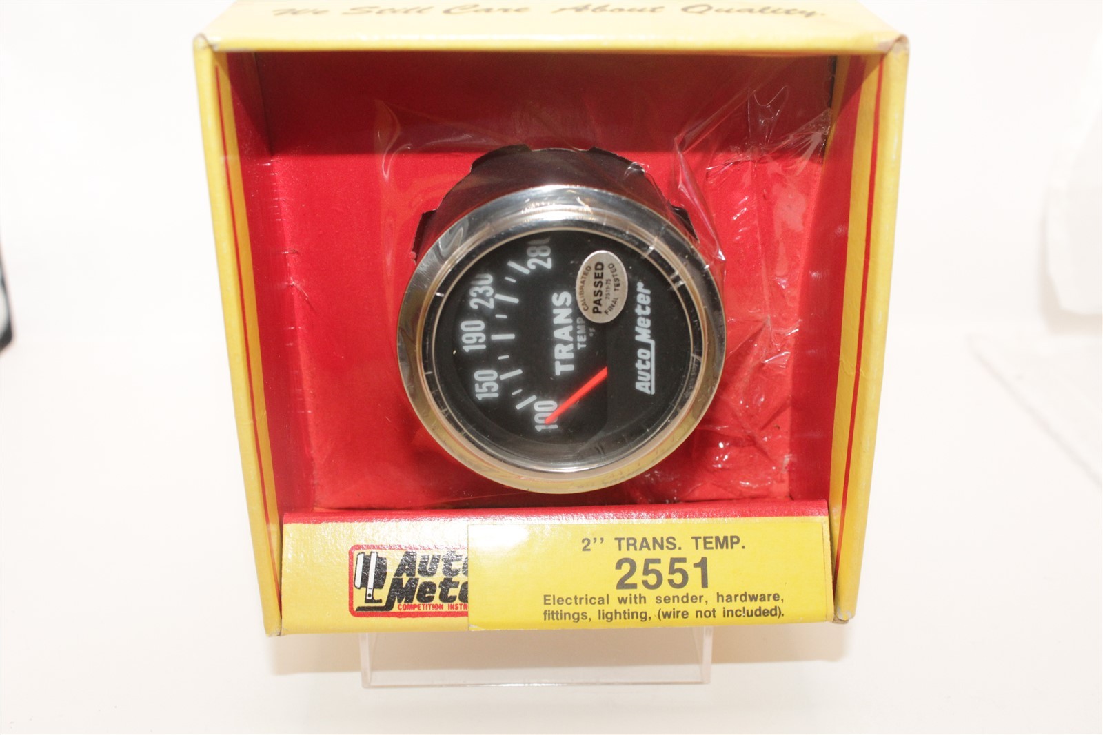 AUTO METER 2" TRANSMISSION TEMPERATURE METER 100-250 #2551 NEW OLD STOCK