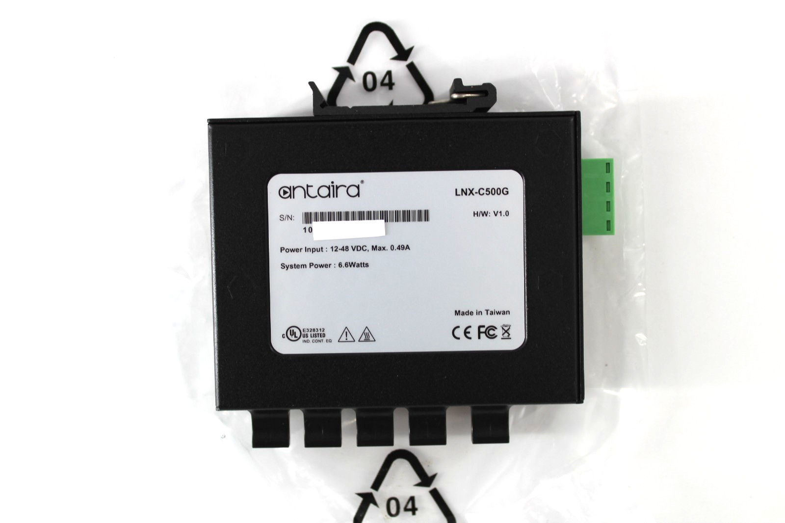 Antaira Technologies LNX-C500G-T 5-Port Industrial Gigabit Ethernet Switch NEW