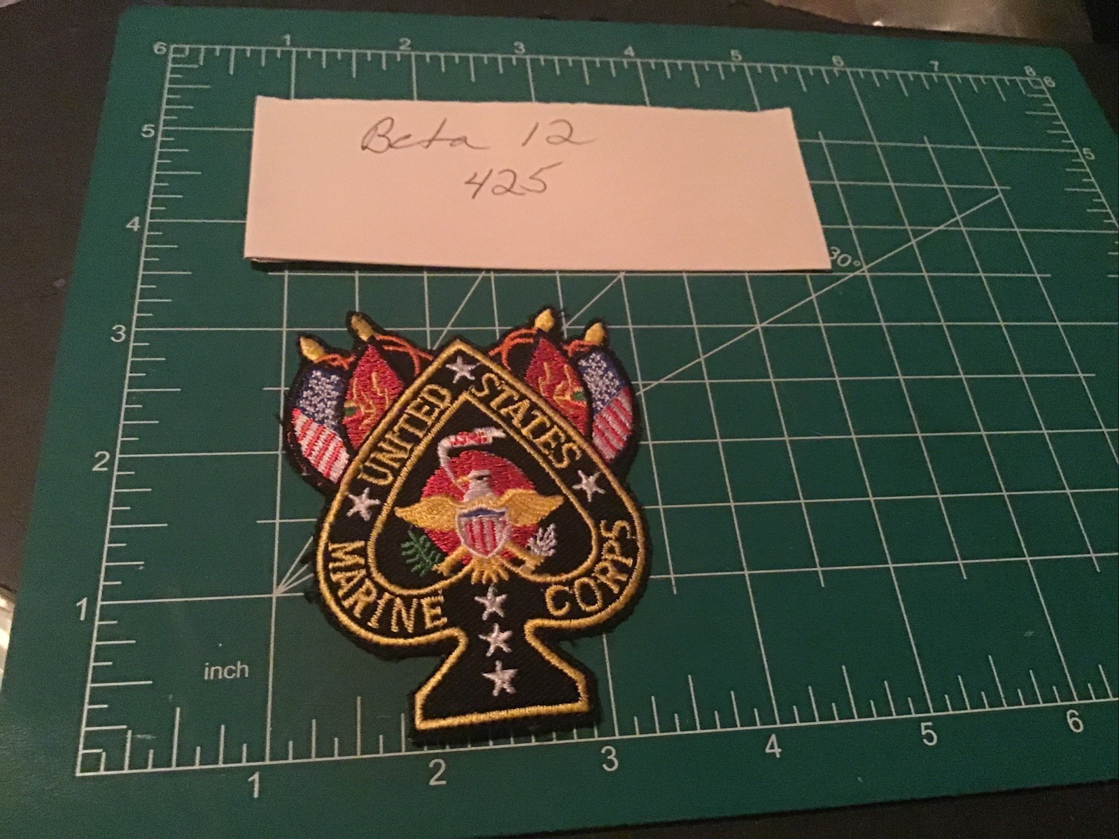 UNITED STATES MARINE CORPS SPADE Patch