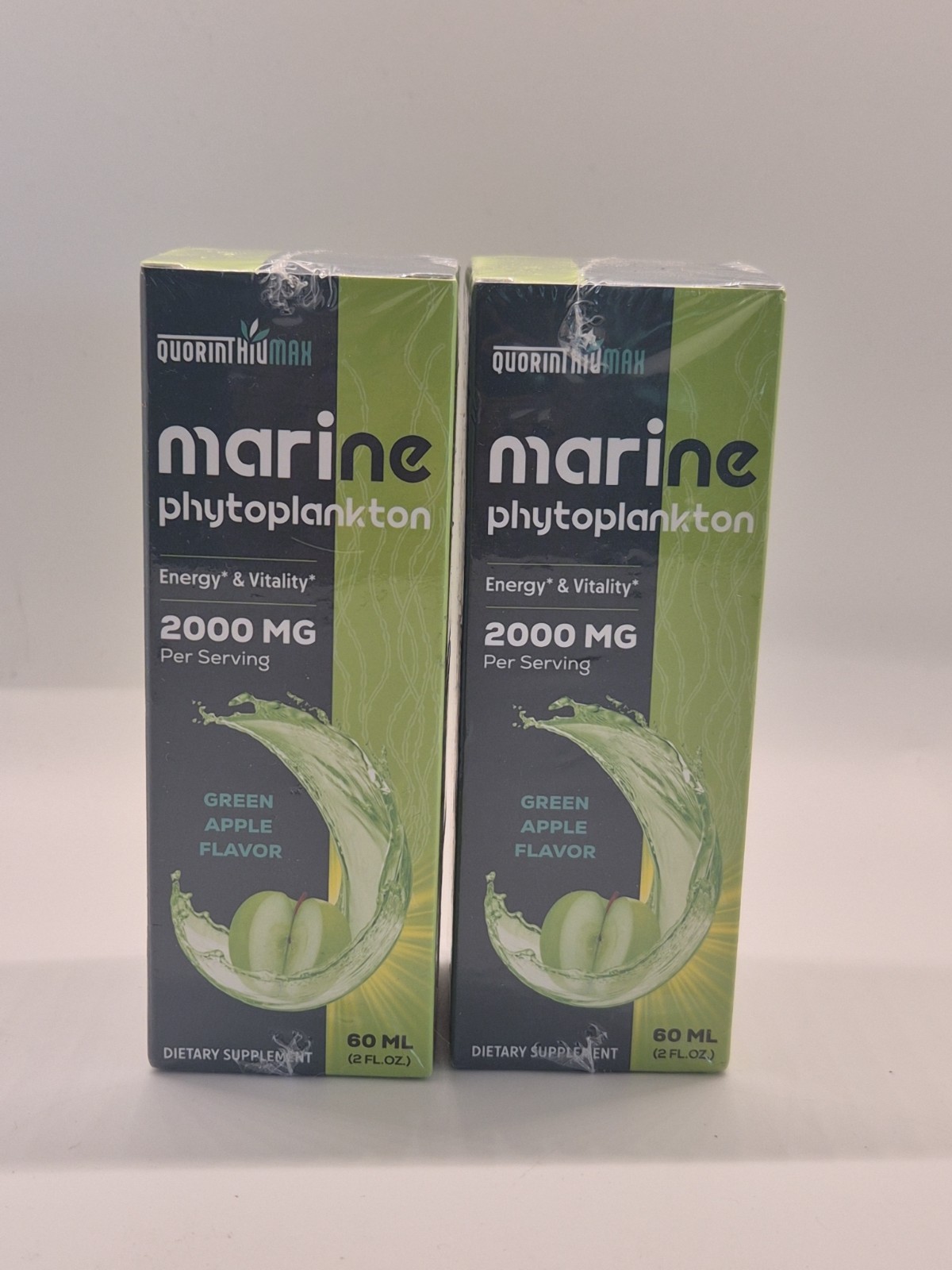 Lot Of 2 Marine Phytoplankton 60ml Each- 2000mg- Energy & Virility- 01/2027