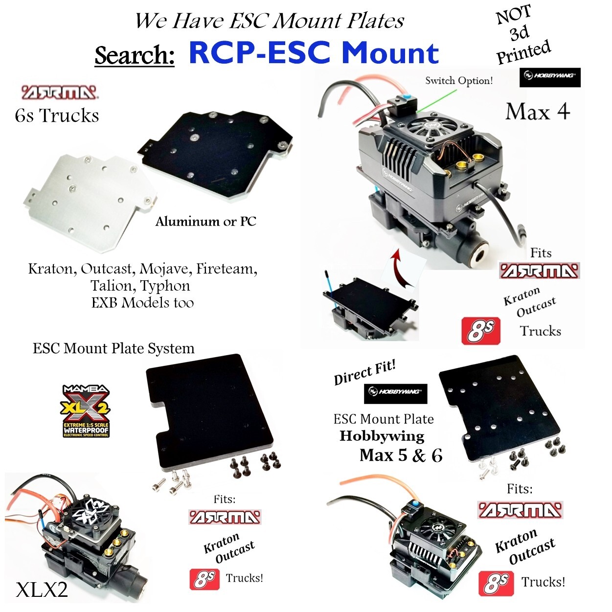 RCP XT90 Series Harness Ready to Connect to ESC 10 awg Double Battery Voltage
