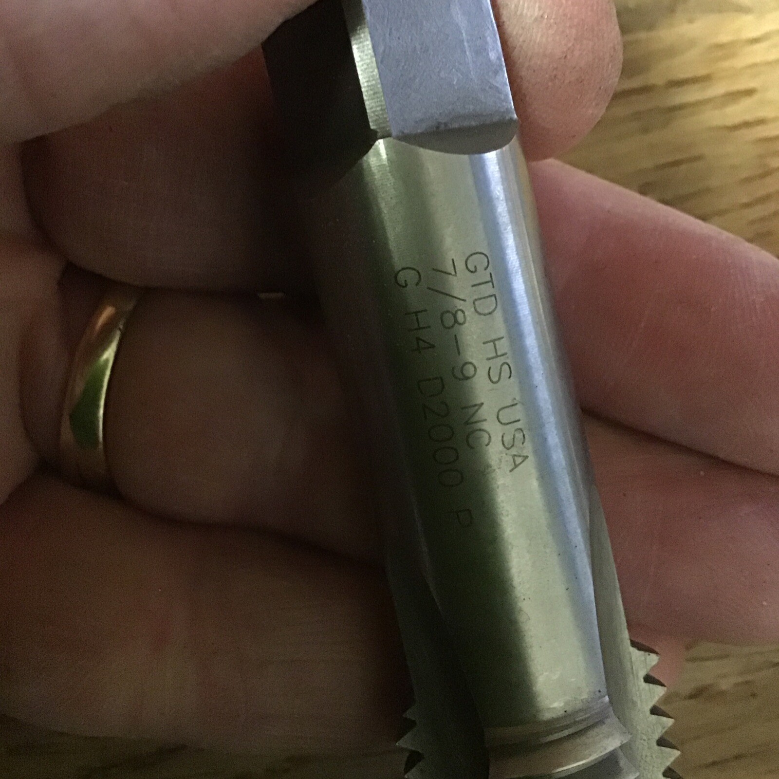 GTD. 7/8-9 NC HS GH4 USA (QTY: 1) USA (RE-SHARPENED)