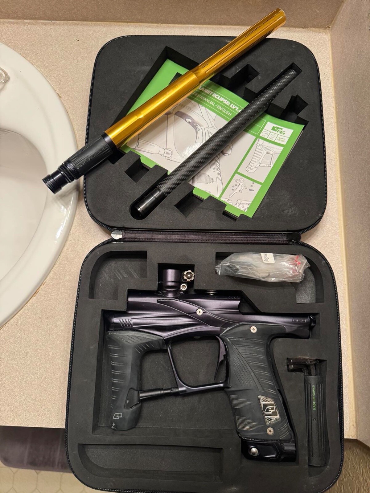 Planet Eclipse LV1.6 Black Used with Gold Barrel