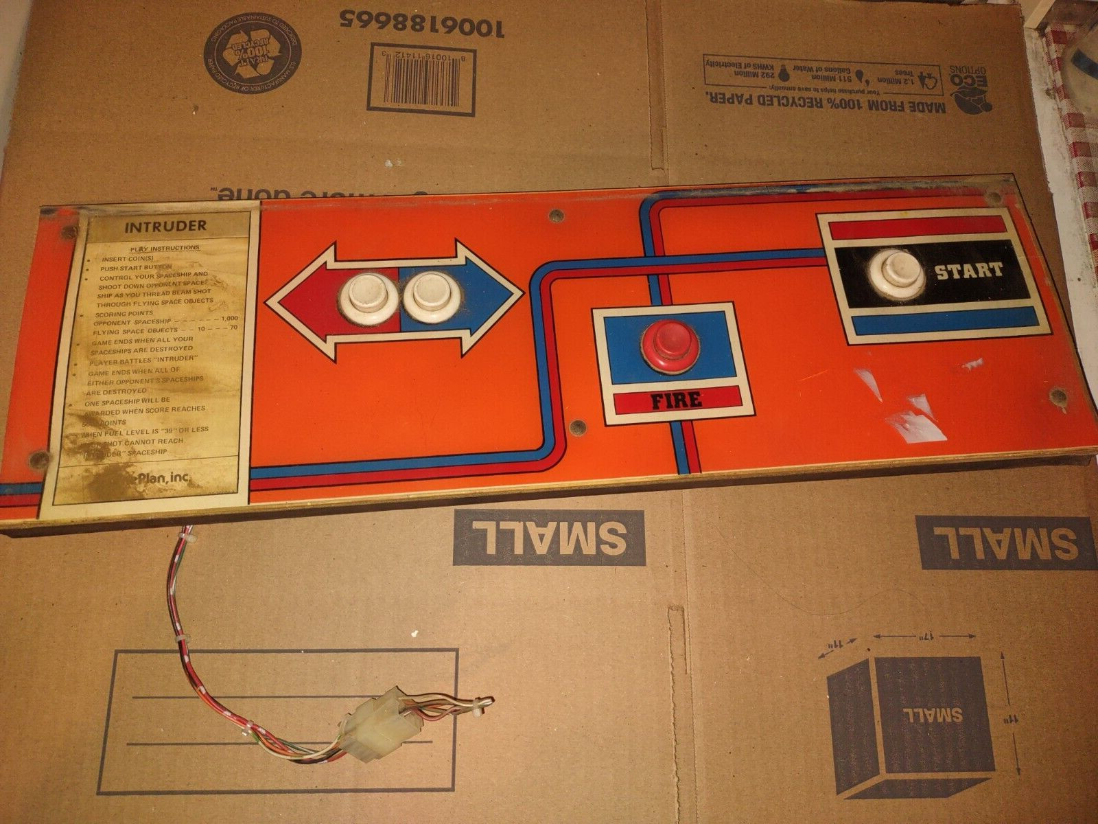 intruder arcade control panel parts #235
