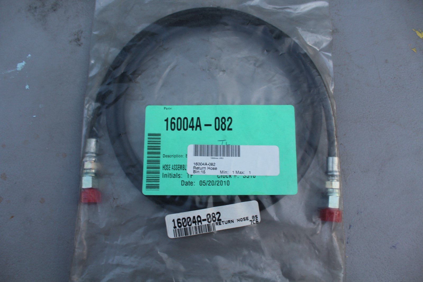 Ricon 16004A-082 Return Hose Assembly for Wheelchair Lift