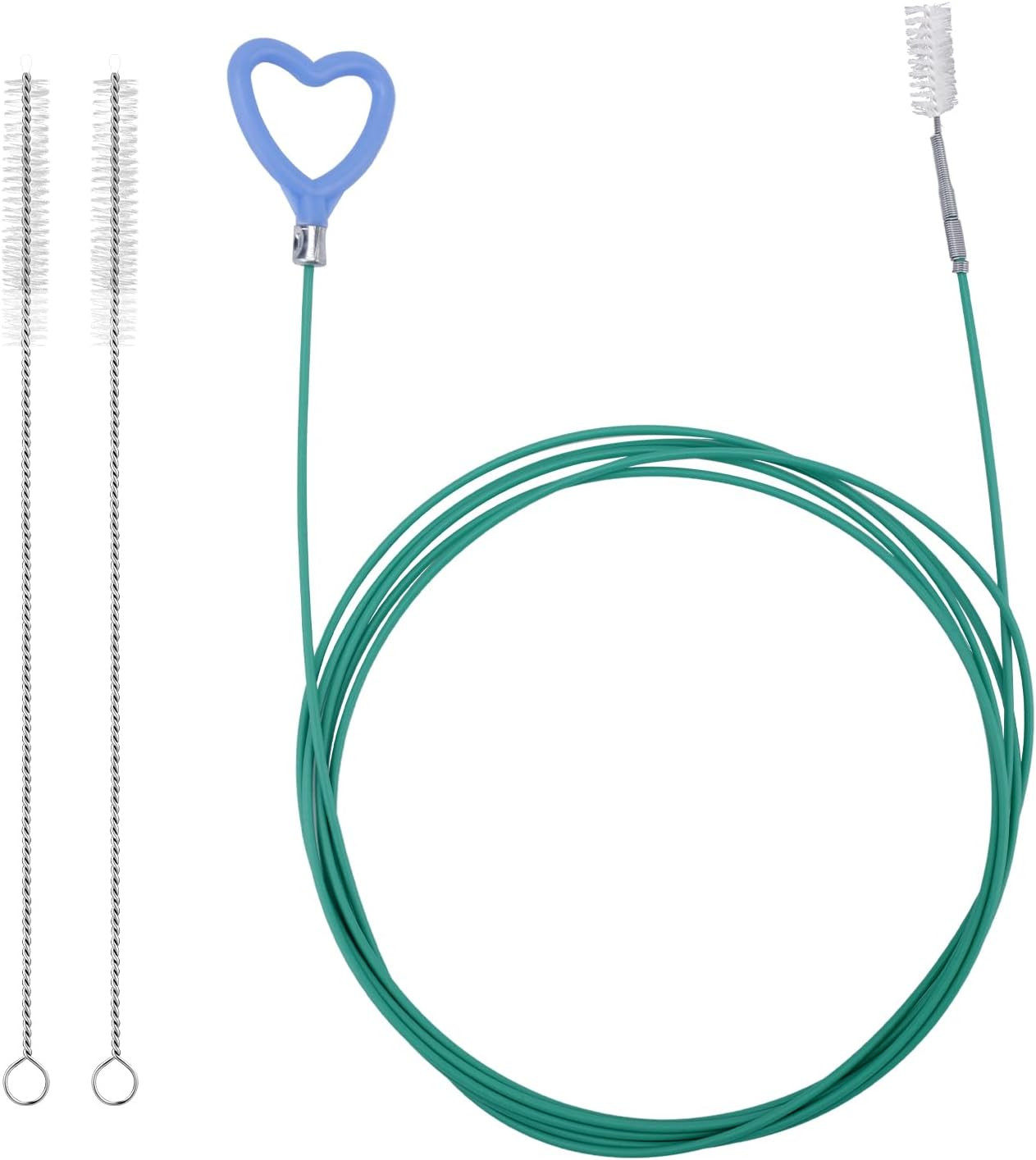 Sunroof Drain Cleaning Tool, 118In Long Wire Pipe Cleaner with 2 Straight Flexib
