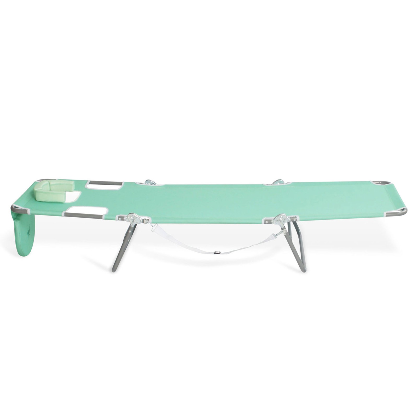 Ostrich Chaise Lounge Folding Sunbathing Recliner Beach Chair, Teal (3 Pack)