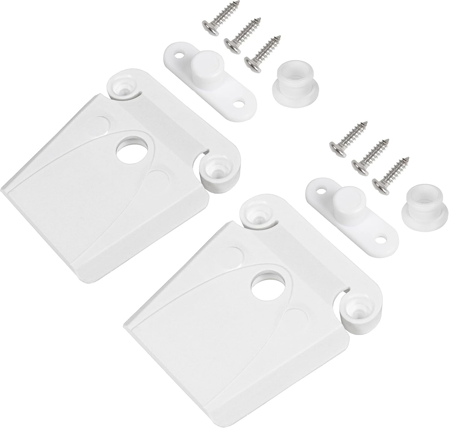 Juego de 2 pestillos de plastico resistentes con tornillos para hielera o nevera