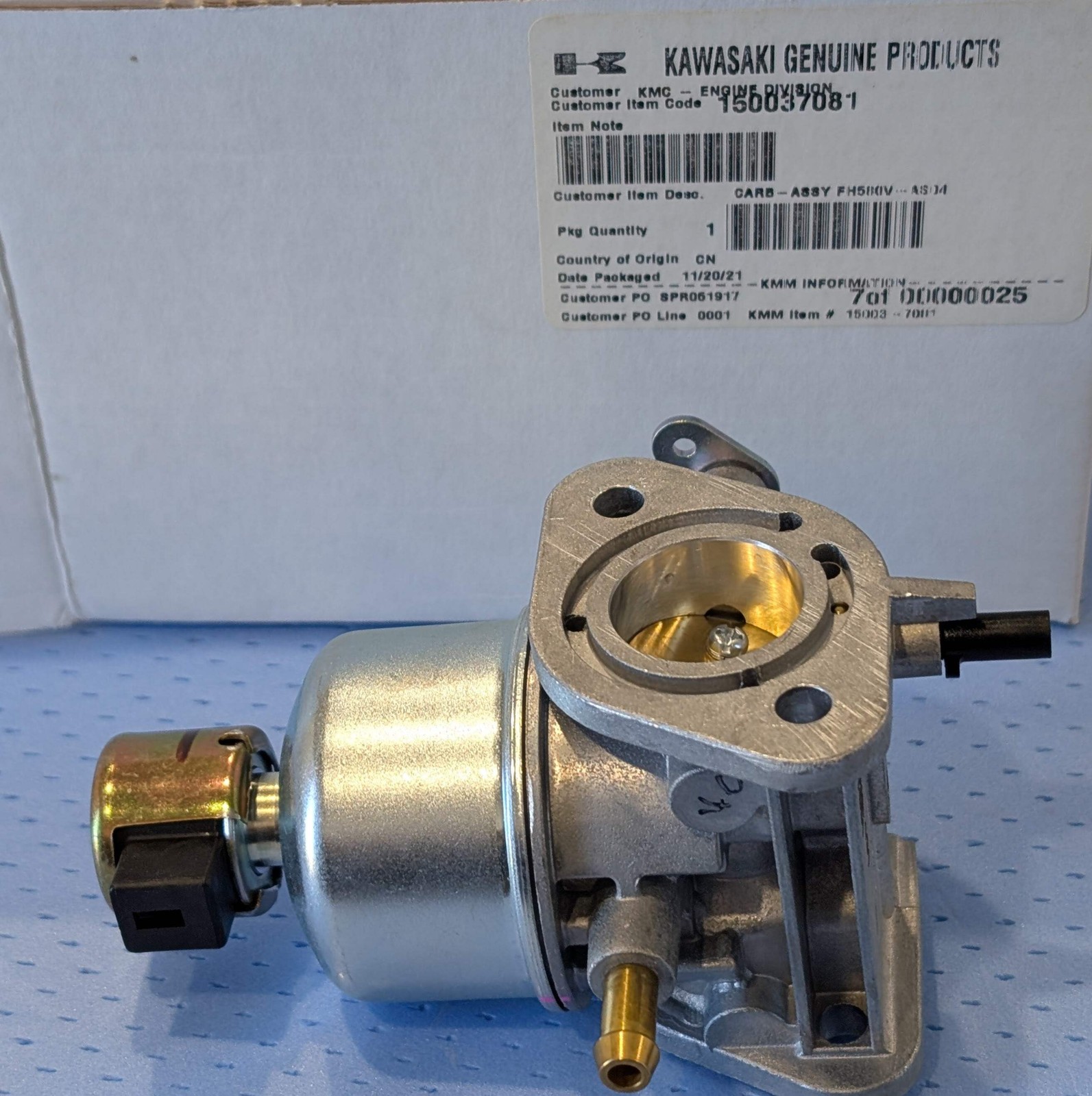 15003-7081 Kawasaki Engine Fh580v Carburetor Assembly 150037081 New OEM