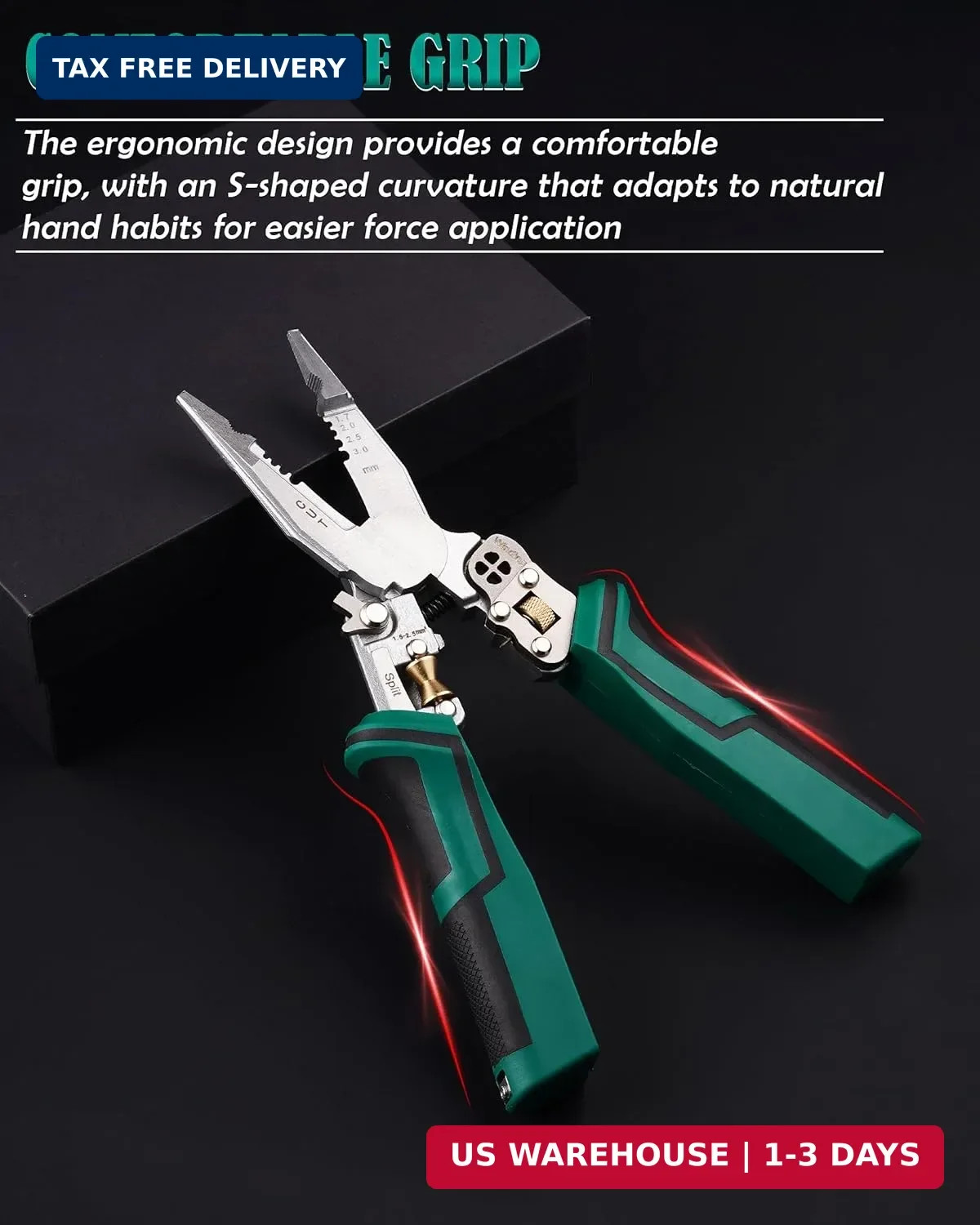 upgraded 8 in 1 Wire Strippers with Voltage Tester, Wire Stripping Tool, Cable C