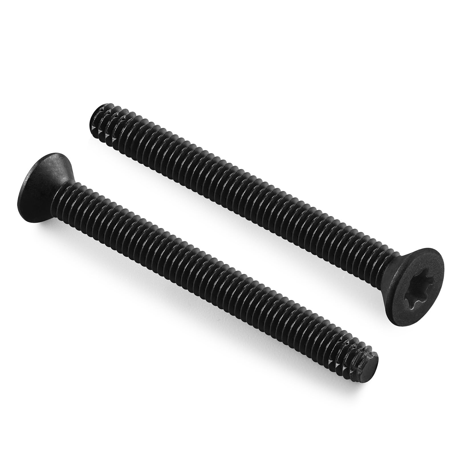 BNUOK 60PCS Trailer Deck Screws Self Tapping 2-1/2, 1/4-20 x Black