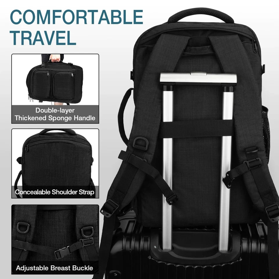 Dinictis Travel Backpack Carry on Flight Approved, Backpack Suitcase for Trav...